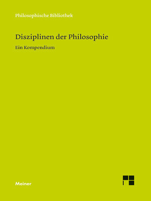 cover image of Disziplinen der Philosophie